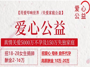 桃城捐卵助孕生子 爱心志愿者招募